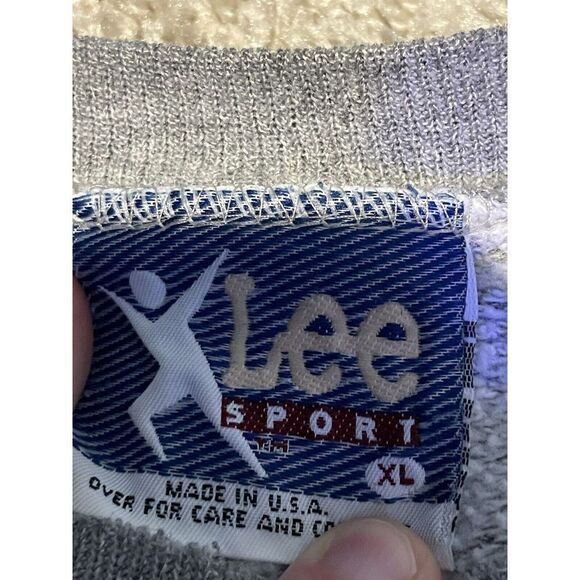 Vintage New York Islanders Fisherman Crewneck Sweatshirt Lee Sport Big Helmet XL - Picture 8 of 9